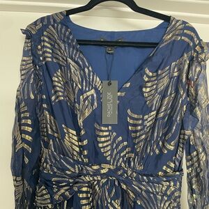 Rachel Zoe BLUE brand new long dress size 10